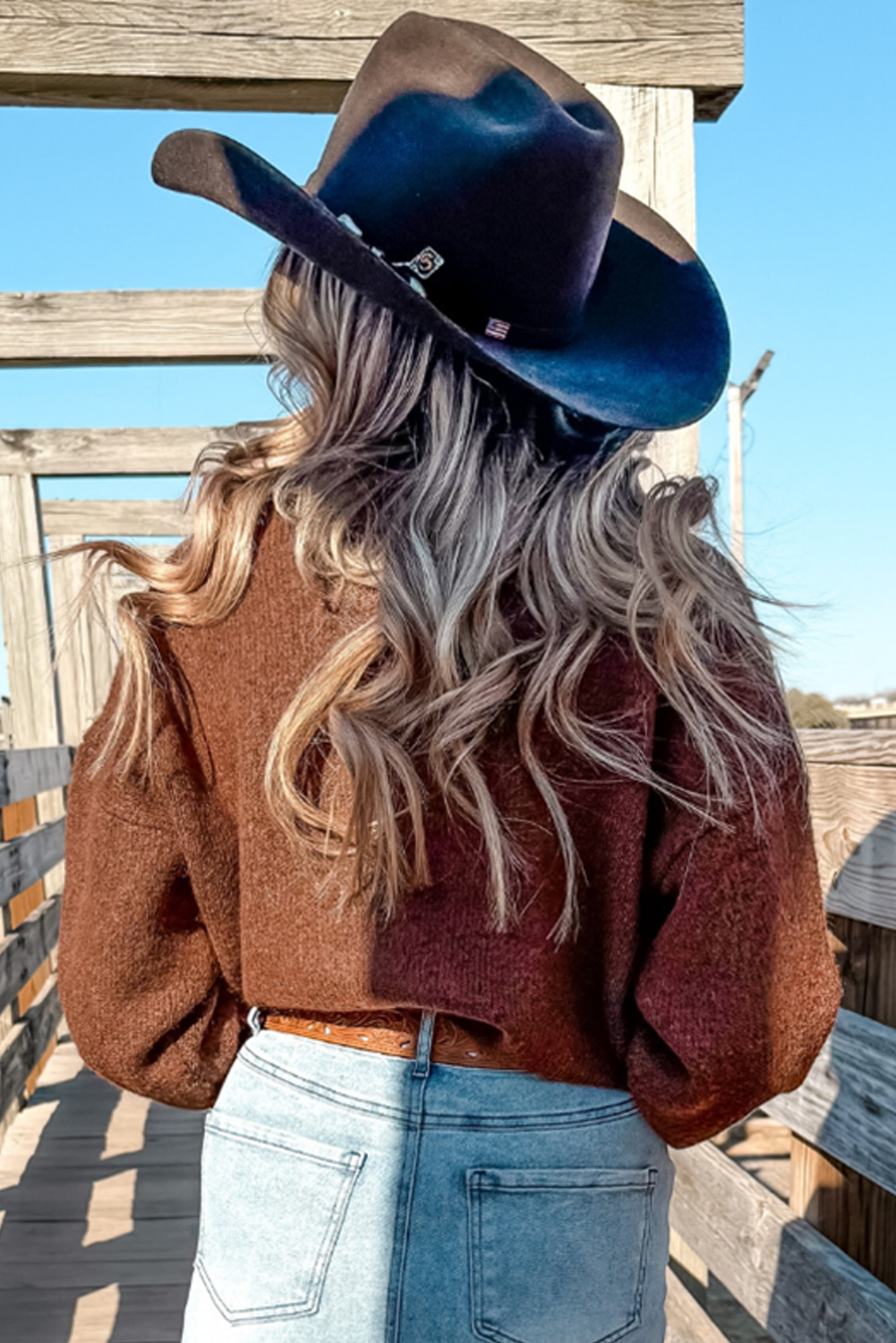 Coffee See You Cowboy Embroidered Western Graphic Sweater - Ranch Style