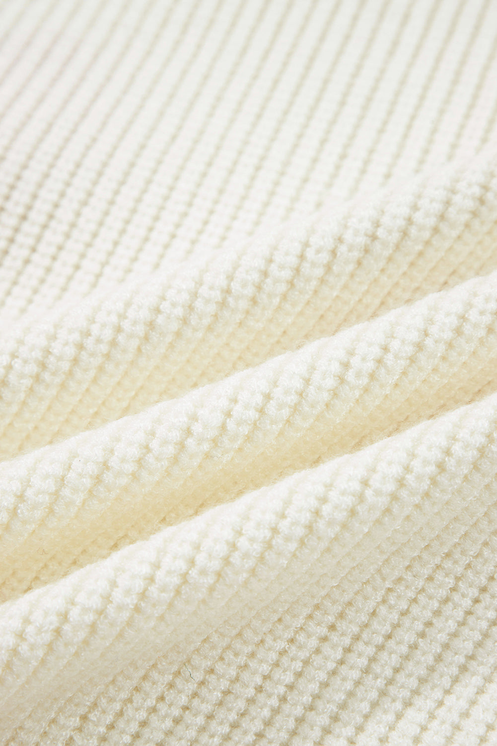 Beige Pumpkin Embroidered Ribbed Thanksgiving Halloween Holiday Sweater - Festive Style